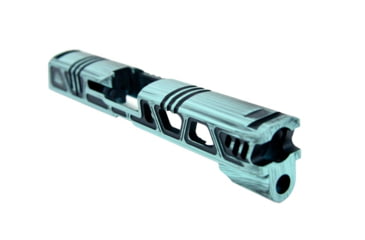Image of Gun Cuts Cyberpunk for Sig Sauer P320 Full Size/M17, Optic Cut, Battleworn Robbins Egg Blue, GC-P320F-CYB-REBBW-RMR