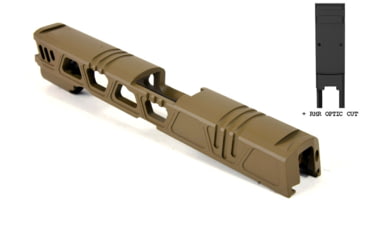 Image of Gun Cuts Cyberpunk for Sig Sauer P320 Full Size/M17, Optic Cut, Coyote Tan, GC-P320F-CYB-CTA-RMR