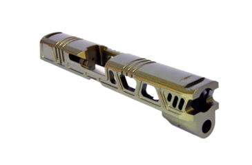 Image of Gun Cuts Cyberpunk for Sig Sauer P320 Full Size/M17, Optic Cut, Leprechaun Gold, GC-P320F-CYB-LGO-RMR