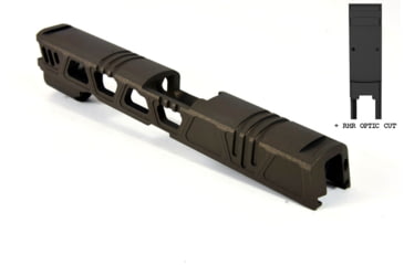 Image of Gun Cuts Cyberpunk for Sig Sauer P320 Full Size/M17, Optic Cut, Midnight Bronze, GC-P320F-CYB-MBR-RMR