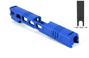 Image of Gun Cuts Cyberpunk for Sig Sauer P320 Full Size/M17, Optic Cut, NRA Blue, GC-P320F-CYB-NBL-RMR