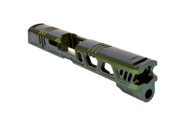 Image of Gun Cuts Cyberpunk for Sig Sauer P320 Full Size/M17, Optic Cut, Radioactive Green, GC-P320F-CYB-RGR-RMR