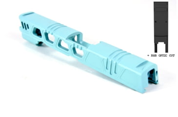 Image of Gun Cuts Cyberpunk for Sig Sauer P320 Full Size/M17, Optic Cut, Robbins Egg Blue, GC-P320F-CYB-REB-RMR