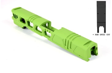 Image of Gun Cuts Cyberpunk for Sig Sauer P320 Full Size/M17, Optic Cut, Zombie Green, GC-P320F-CYB-ZGR-RMR