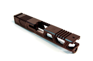 Image of Gun Cuts Cyberpunk Slide for Glock 19, No Optic Cut, Black Cherry Bomb, GC-G19-CYB-BCB-NO