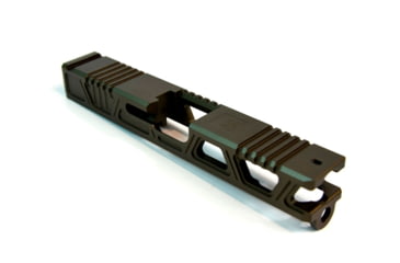 Image of Gun Cuts Cyberpunk Slide for Glock 19, Optic Cut, Midnight Bronze, GC-G19-CYB-MBR-RMR