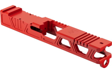 Image of Gun Cuts Cyberpunk Slide for Glock 19, Optic Cut, USMC Red, GC-G19-CYB-URE-RMR