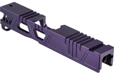 Image of Gun Cuts Cyberpunk Slide for Glock 43/43X, No Optic Cut, Royal Purple, GC-G43-CYB-RPR-NO