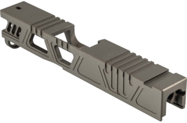 Image of Gun Cuts Cyberpunk Slide for Glock 43/43X, No Optic Cut, Smoked Bronze, GC-G43-CYB-SBR-NO