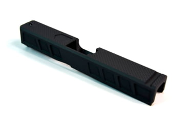 Image of Gun Cuts Gentleman Slide for Glock 19, No Optic Cut, Graphite Black, GC-G19-GEN-GBL-NO