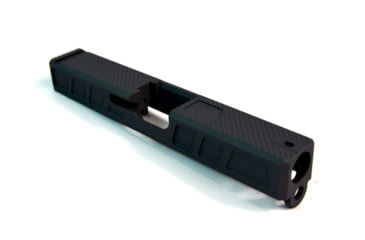 Image of Gun Cuts Gentleman Slide for Glock 19, No Optic Cut, Graphite Black, GC-G19-GEN-GBL-NO