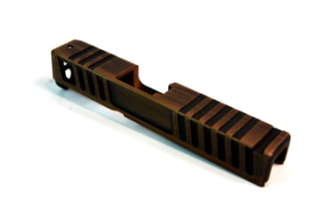 Image of Gun Cuts Juggernaut Slide for Glock 26, No Optic Cut, Battleworn Copper, GC-G26-JUG-COPBW-NO