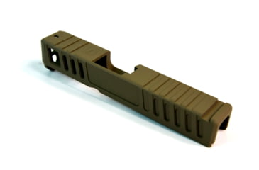 Image of Gun Cuts Juggernaut Slide for Glock 26, No Optic Cut, Flat Dark Earth, GC-G26-JUG-FDE-NO