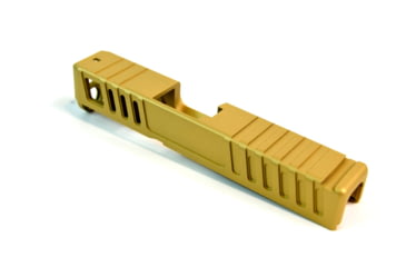 Image of Gun Cuts Juggernaut Slide for Glock 26, No Optic Cut, Gold, GC-G26-JUG-GOL-NO