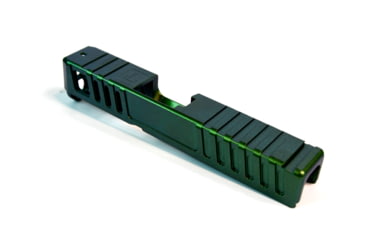 Image of Gun Cuts Juggernaut Slide for Glock 26, No Optic Cut, Radioactive Green, GC-G26-JUG-RGR-NO