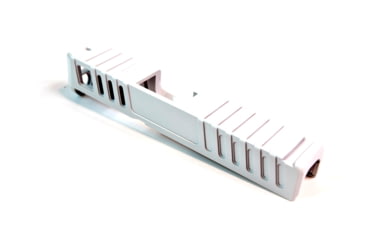 Image of Gun Cuts Juggernaut Slide for Glock 26, No Optic Cut, Stormtooper White, GC-G26-JUG-SWH-NO
