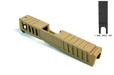 Image of Gun Cuts Juggernaut Slide for Glock 26, Optic Cut, Desert Sand, GC-G26-JUG-DSA-RMR