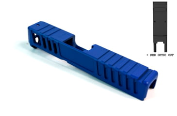 Image of Gun Cuts Juggernaut Slide for Glock 26, Optic Cut, NRA Blue, GC-G26-JUG-NBL-RMR