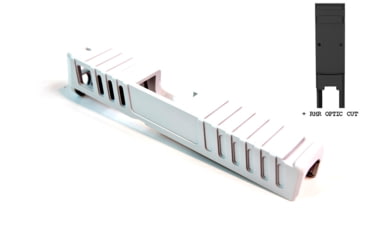 Image of Gun Cuts Juggernaut Slide for Glock 26, Optic Cut, Stormtooper White, GC-G26-JUG-SWH-RMR