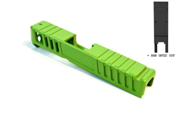 Image of Gun Cuts Juggernaut Slide for Glock 26, Optic Cut, Zombie Green, GC-G26-JUG-ZGR-RMR