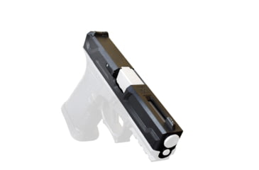 Image of Gun Cuts Roswell Slide for Glock 19 Gen 3, No Optic Cut, Graphite Black, GC-G19-ROS-GBL-NO