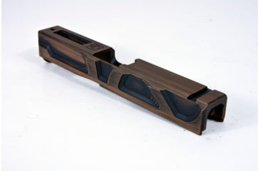 Image of Gun Cuts Roswell Slide for Glock 19, No Optic Cut, Battleworn Copper, GC-G19-ROS-COPBW-NO