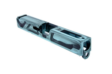 Image of Gun Cuts Roswell Slide for Glock 19, No Optic Cut, Battleworn Robbins Egg Blue, GC-G19-ROS-REBBW-NO