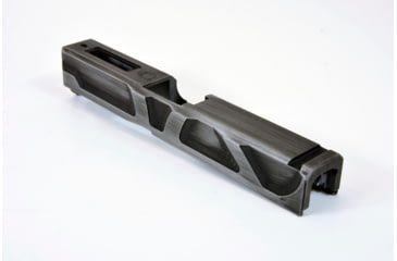 Image of Gun Cuts Roswell Slide for Glock 19, No Optic Cut, Battleworn Silver, GC-G19-ROS-CSIBW-NO