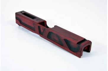 Image of Gun Cuts Roswell Slide for Glock 19, No Optic Cut, Battleworn USMC Red, GC-G19-ROS-UREBW-NO