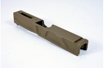 Image of Gun Cuts Roswell Slide for Glock 19, No Optic Cut, Coyote Tan, GC-G19-ROS-CTA-NO
