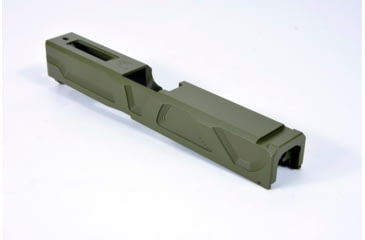 Image of Gun Cuts Roswell Slide for Glock 19, No Optic Cut, Noveske Bazooka Green, GC-G19-ROS-NBG-NO