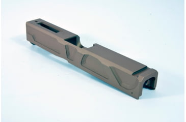 Image of Gun Cuts Roswell Slide for Glock 19, No Optic Cut, Smoked Bronze, GC-G19-ROS-SBR-NO
