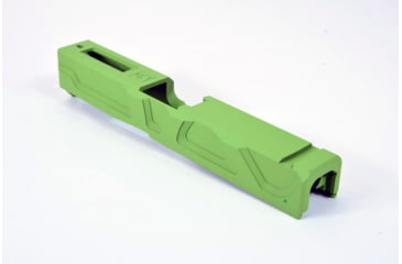 Image of Gun Cuts Roswell Slide for Glock 19, No Optic Cut, Zombie Green, GC-G19-ROS-ZGR-NO