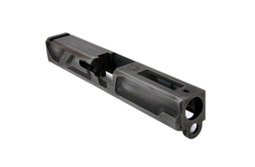 Image of Gun Cuts Roswell Slide for Glock 19, Optic Cut, Battleworn Silver, GC-G19-ROS-CSIBW-RMR