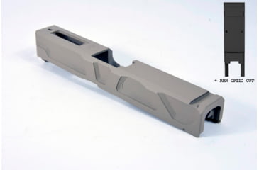 Image of Gun Cuts Roswell Slide for Glock 19, Optic Cut, Desert Sand, GC-G19-ROS-DSA-RMR