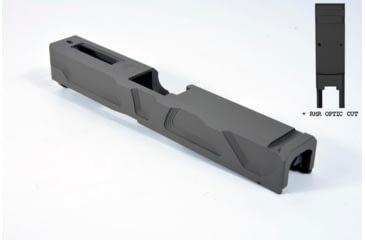 Image of Gun Cuts Roswell Slide for Glock 19, Optic Cut, Flat Dark Earth, GC-G19-ROS-FDE-RMR