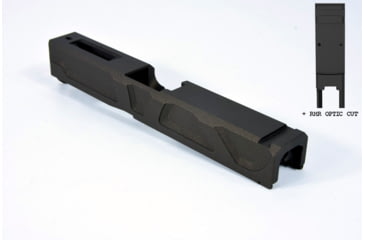 Image of Gun Cuts Roswell Slide for Glock 19, Optic Cut, Midnight Bronze, GC-G19-ROS-MBR-RMR