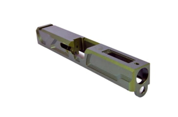 Image of Gun Cuts Roswell Slide for Glock 19, Optic Cut, Radioactive Green, GC-G19-ROS-RGR-RMR