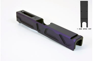 Image of Gun Cuts Roswell Slide for Glock 19, Optic Cut, Royal Purple, GC-G19-ROS-RPR-RMR