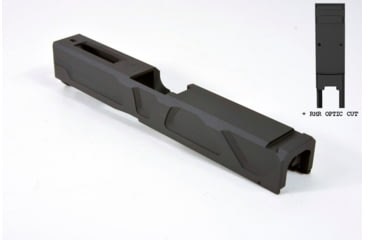 Image of Gun Cuts Roswell Slide for Glock 19, Optic Cut, Sniper Gray, GC-G19-ROS-SGR-RMR