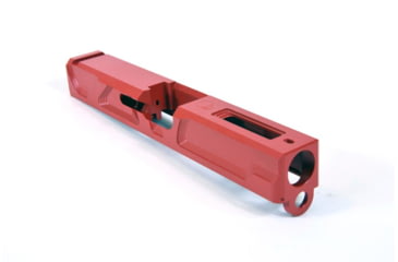 Image of Gun Cuts Roswell Slide for Glock 19, Optic Cut, USMC Red, GC-G19-ROS-URE-RMR