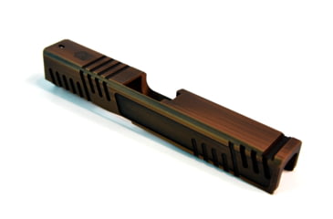 Image of Gun Cuts Shift Slide for Glock 19, No Optic Cut, Battleworn Copper, GC-G19-SHF-COPBW-NO