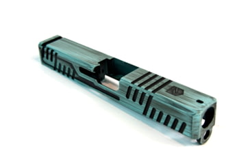 Image of Gun Cuts Shift Slide for Glock 19, No Optic Cut, Battleworn Robbins Egg Blue, GC-G19-SHF-REBBW-NO