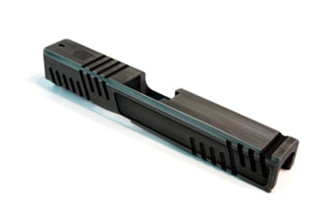 Image of Gun Cuts Shift Slide for Glock 19, No Optic Cut, Battleworn Silver, GC-G19-SHF-CSIBW-NO