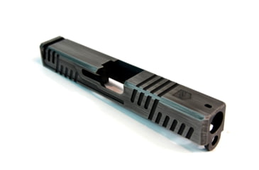 Image of Gun Cuts Shift Slide for Glock 19, No Optic Cut, Battleworn Silver, GC-G19-SHF-CSIBW-NO