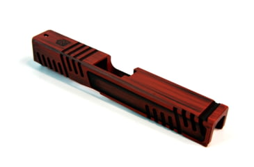 Image of Gun Cuts Shift Slide for Glock 19, No Optic Cut, Battleworn USMC Red, GC-G19-SHF-UREBW-NO