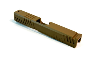 Image of Gun Cuts Shift Slide for Glock 19, No Optic Cut, Coyote Tan, GC-G19-SHF-CTA-NO