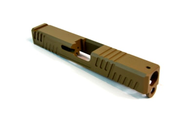 Image of Gun Cuts Shift Slide for Glock 19, No Optic Cut, Coyote Tan, GC-G19-SHF-CTA-NO