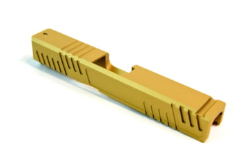Image of Gun Cuts Shift Slide for Glock 19, No Optic Cut, Gold, GC-G19-SHF-GOL-NO