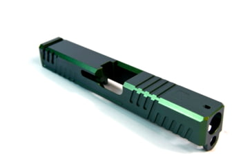 Image of Gun Cuts Shift Slide for Glock 19, No Optic Cut, Radioactive Green, GC-G19-SHF-RGR-NO